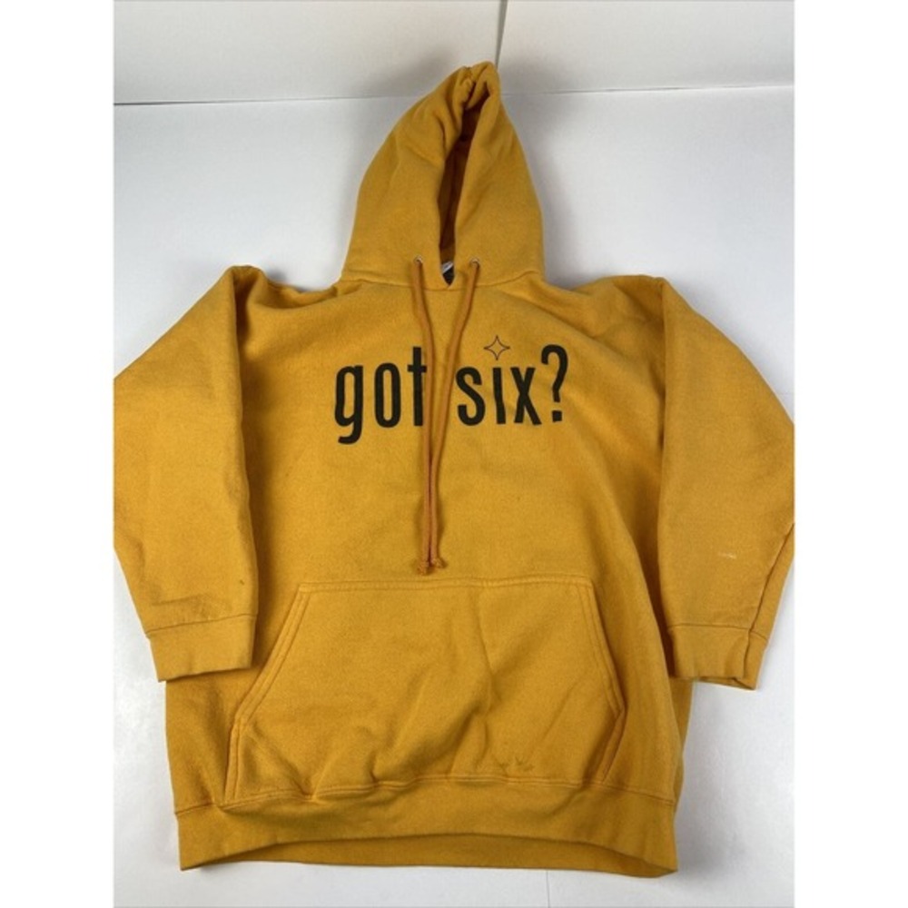 Pittsburgh Steelers‎ Yellow Hoodie Got Six? Six Time Super Bowl Champions Medium